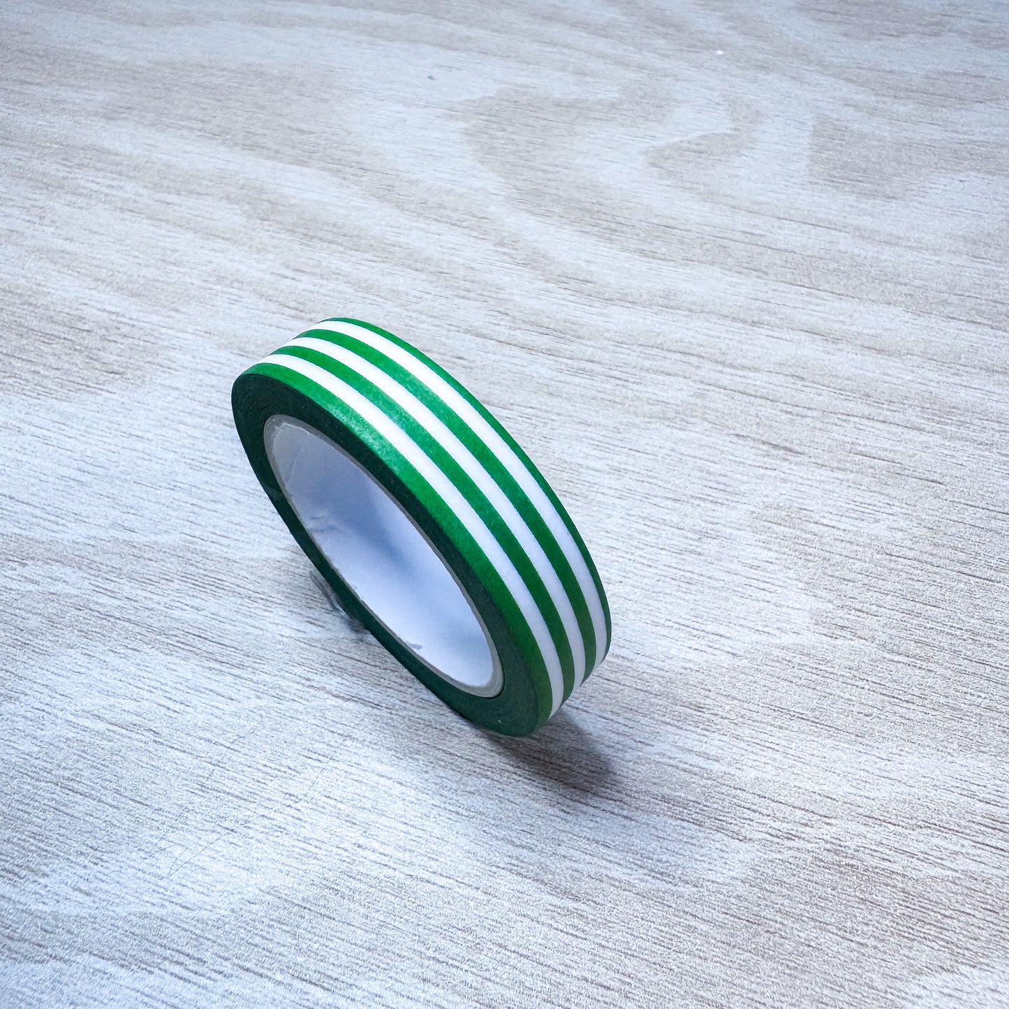 Bright Green Stripe (Horizontal) Washi Tape - 10mm