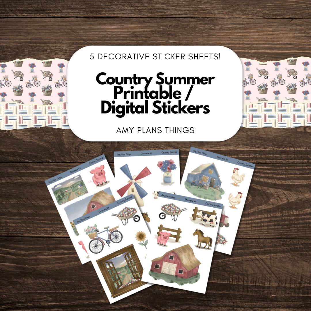 Country Summer Printable FULL Bundle