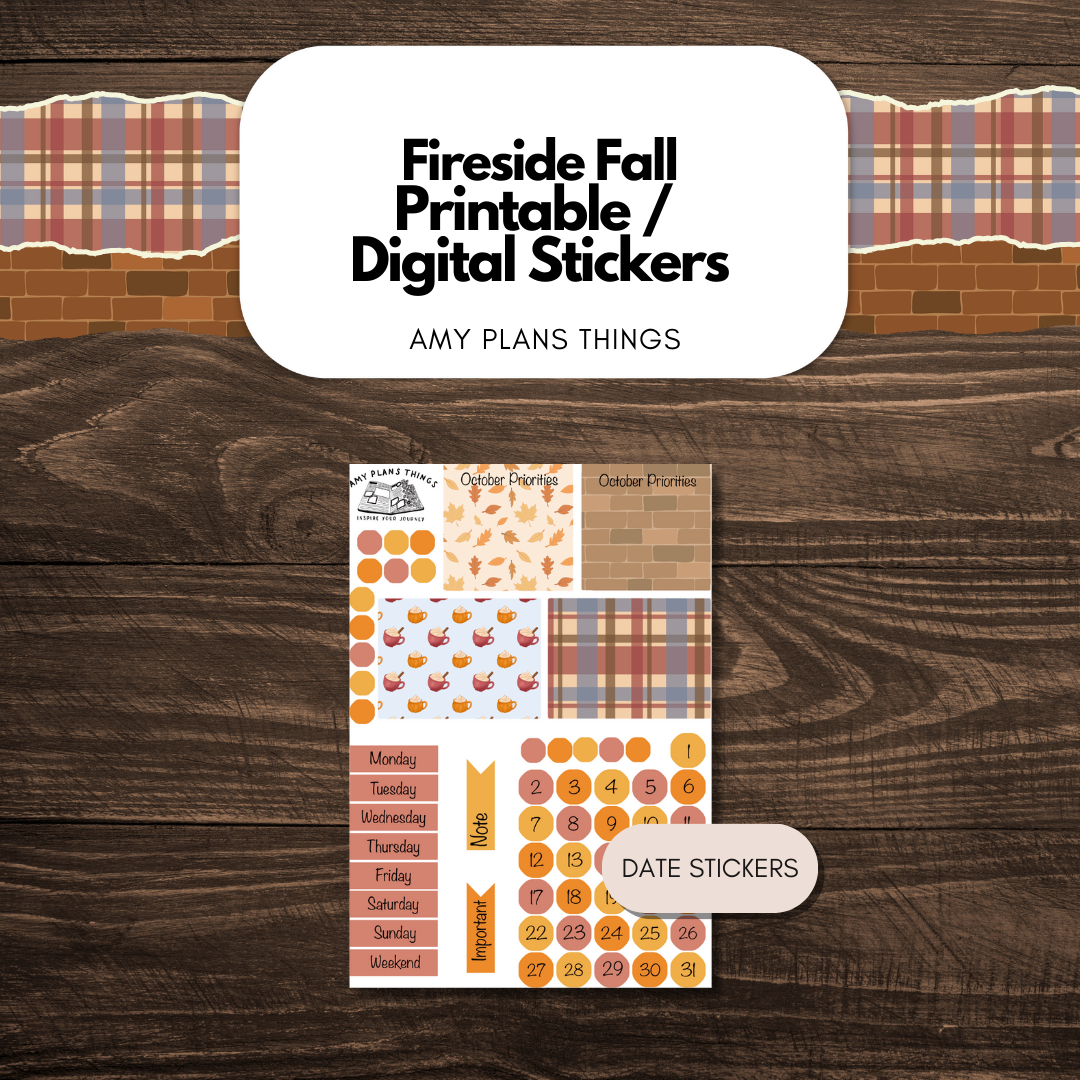 Fireside Fall Printable Journal Kit
