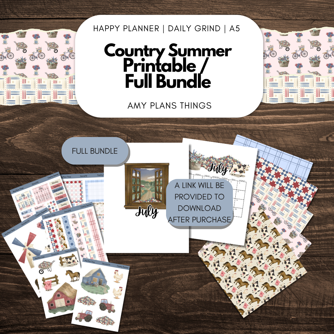 Country Summer Printable FULL Bundle