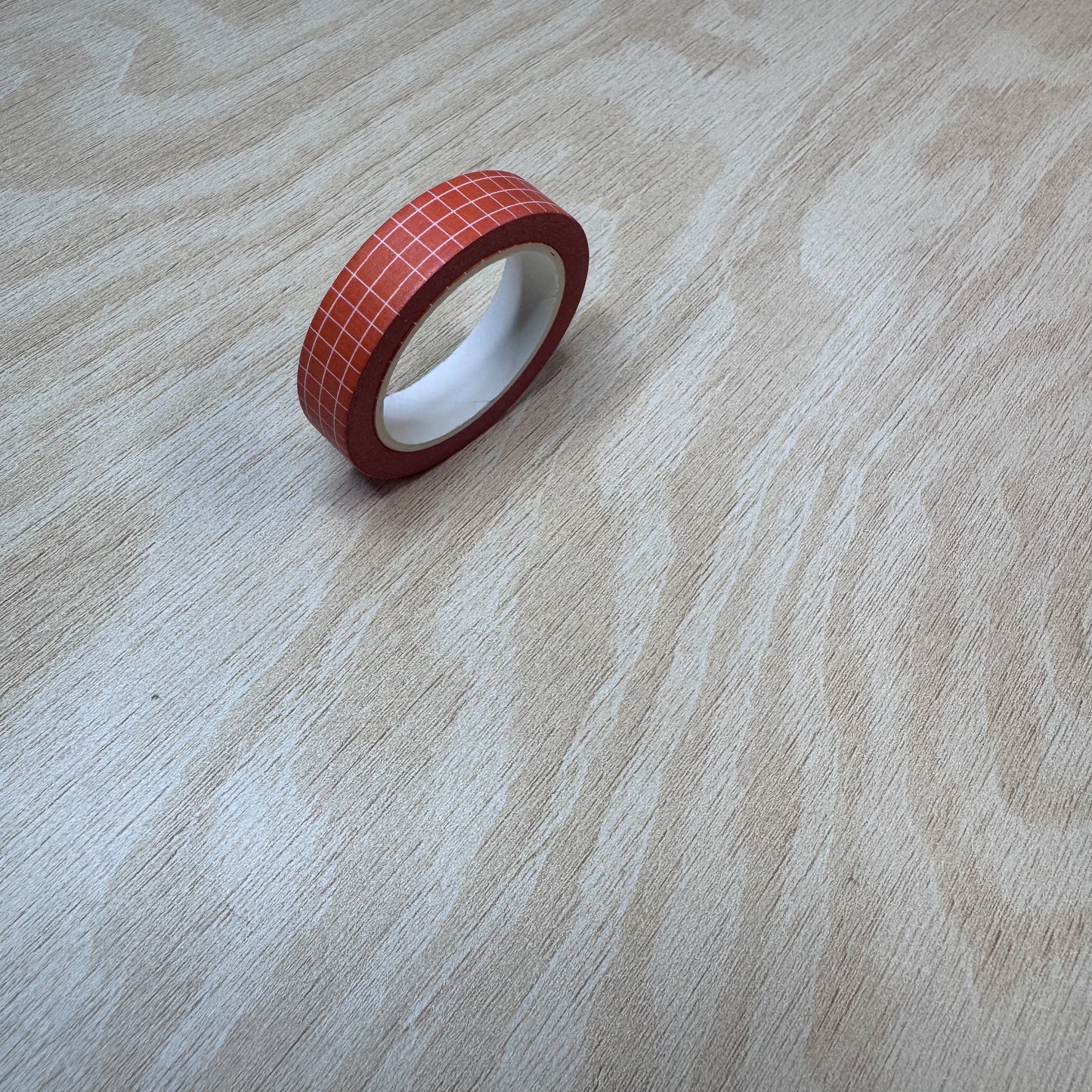 Orange Grid Washi Tape - 10mm