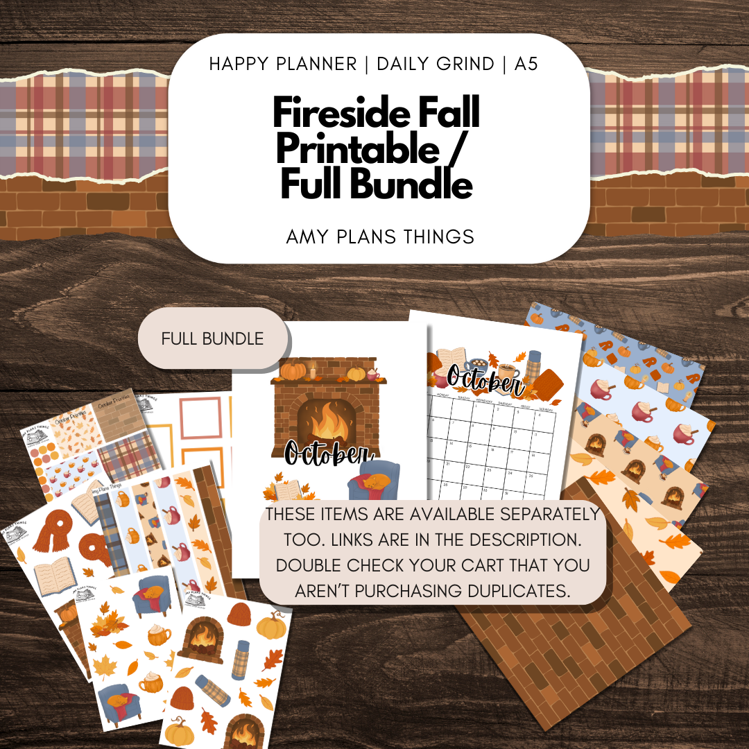Fireside Fall Printable FULL Bundle