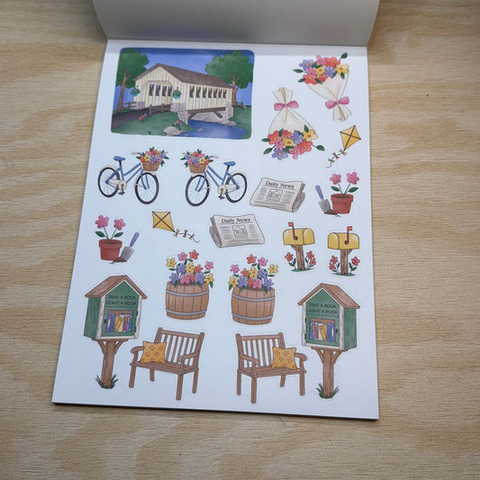 Main Street Charm Sticker Book