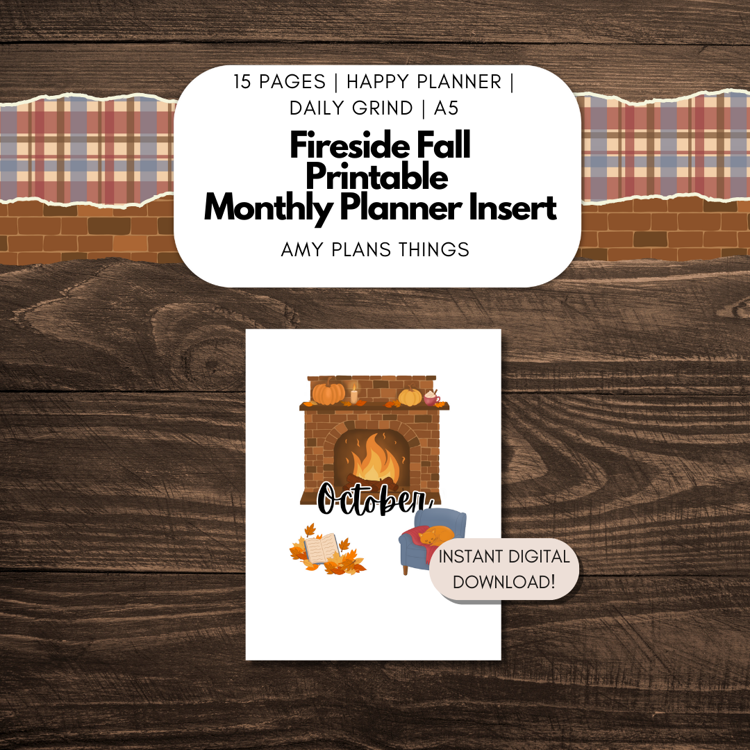 Fireside Fall September Journal Printable