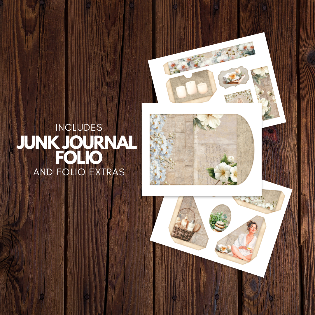 Self-Care Junk Journal Kit - Digital Download/Printable