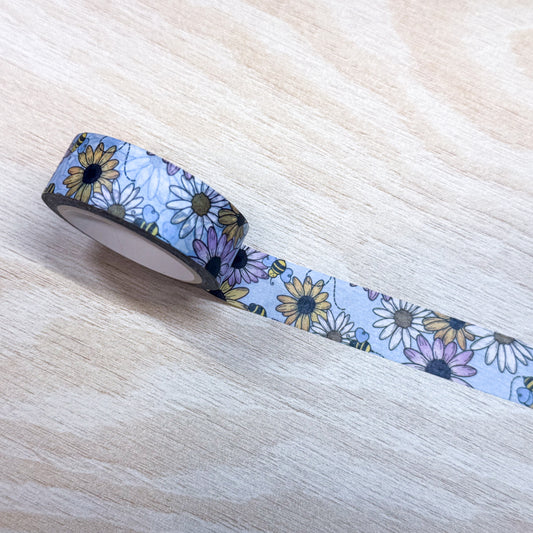 Daisies & Bumblebees Washi Tape - 15mm