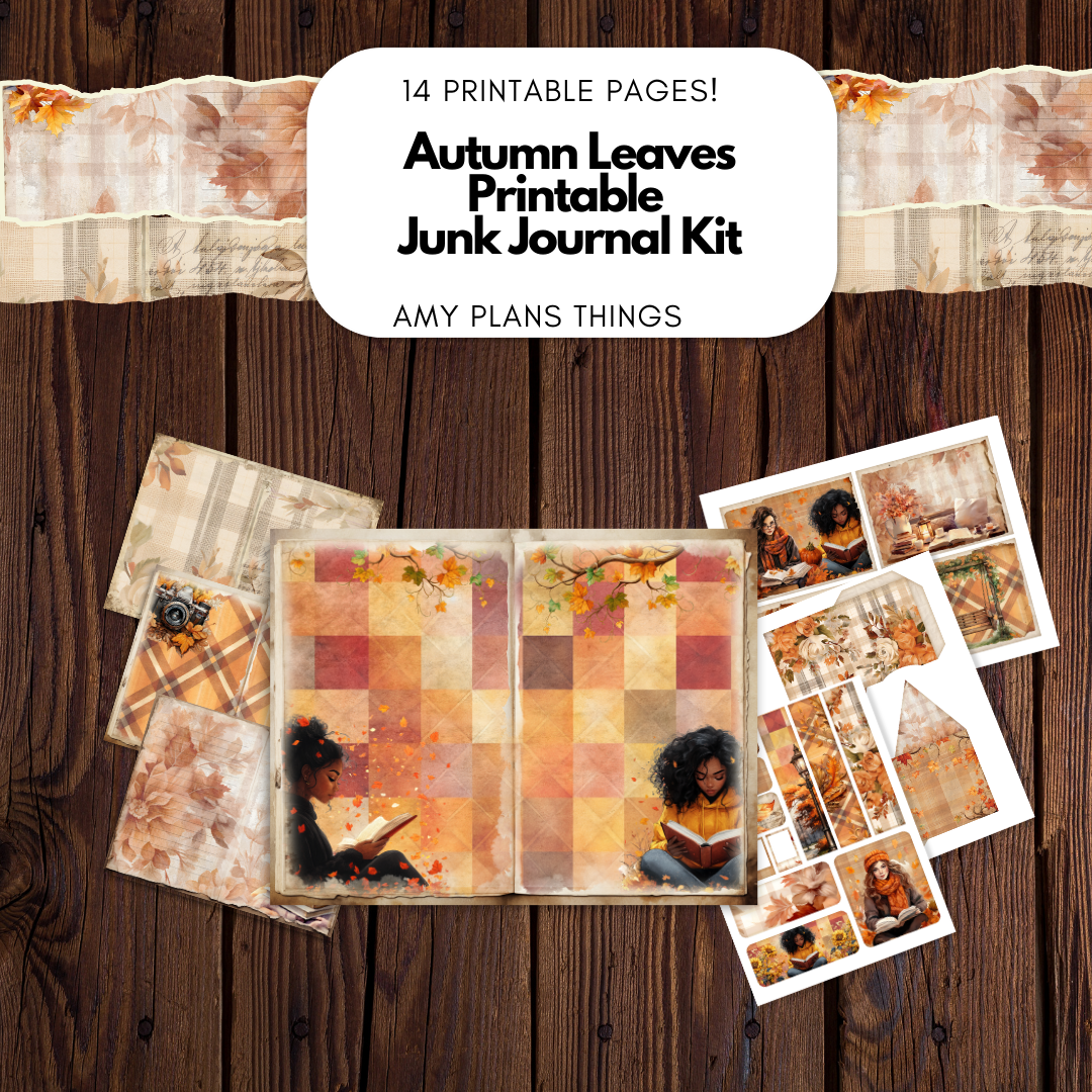 Autumn Leaves Junk Journal Kit