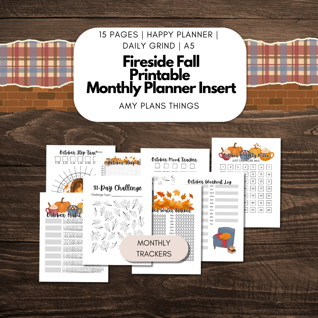 Fireside Fall September Journal Printable
