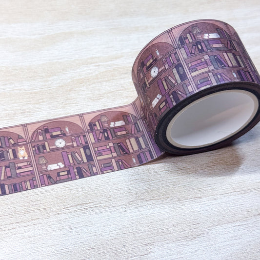 Antique Library Bookshelf Washi Tape - 30mm