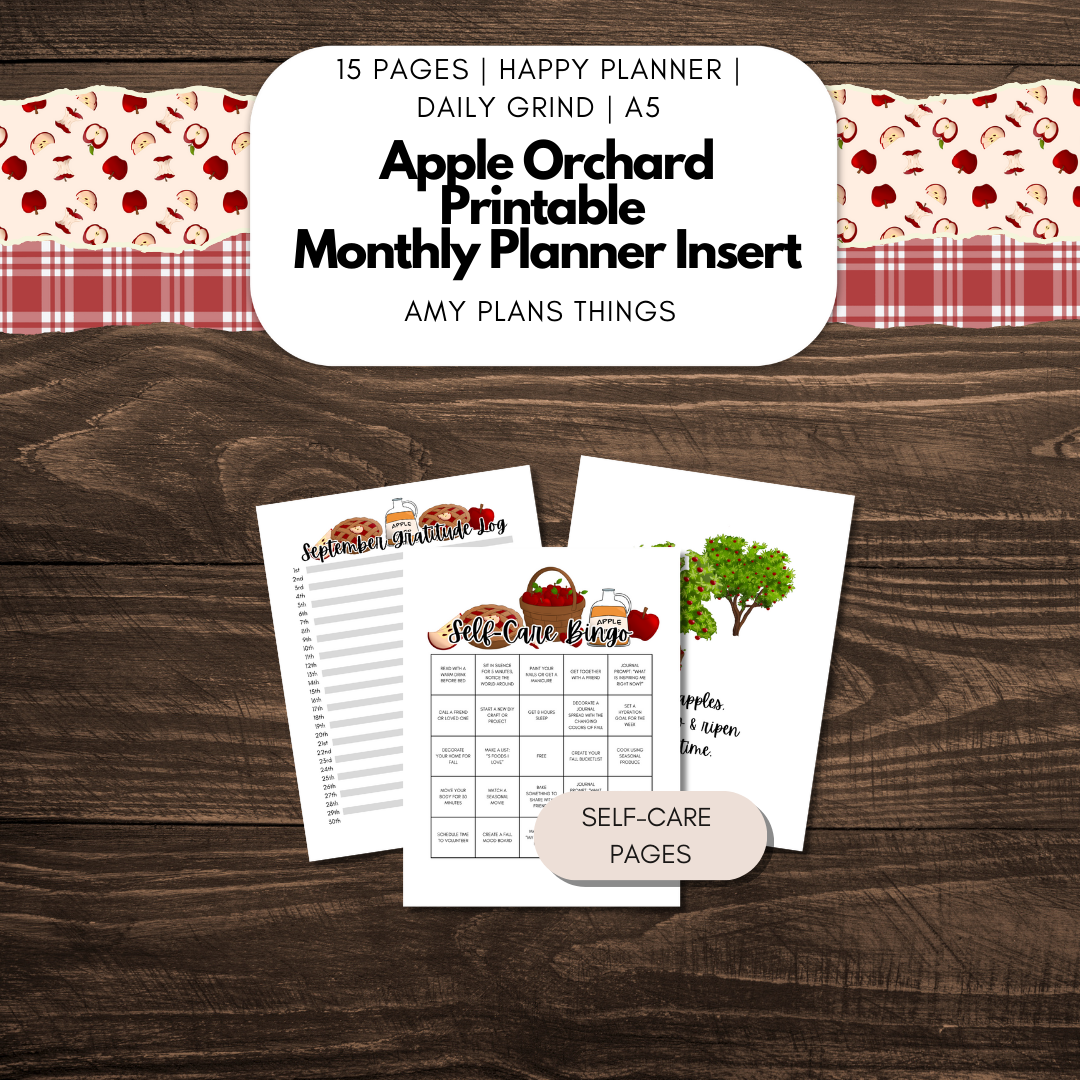 Apple Orchard September Journal Printable