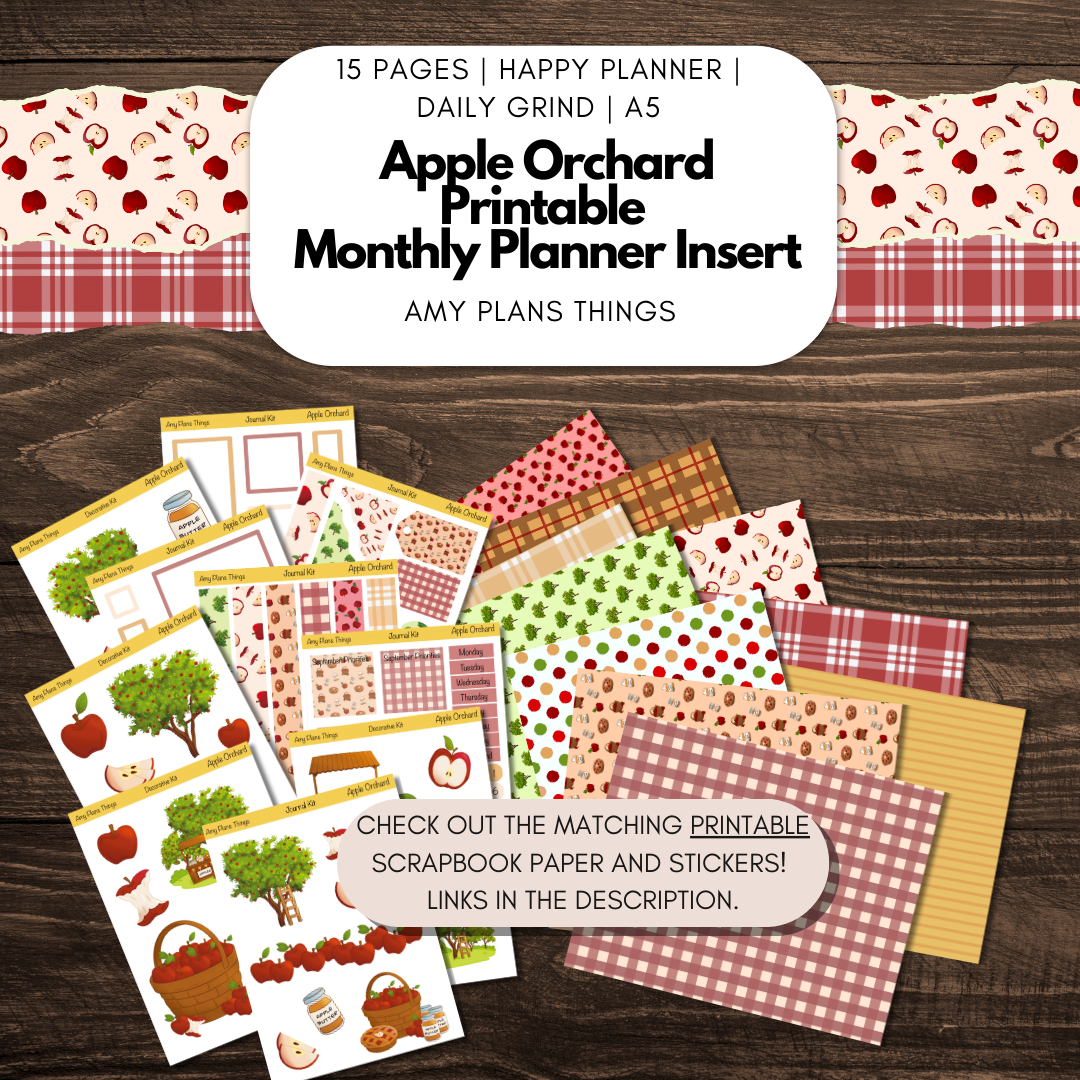Apple Orchard September Journal Printable