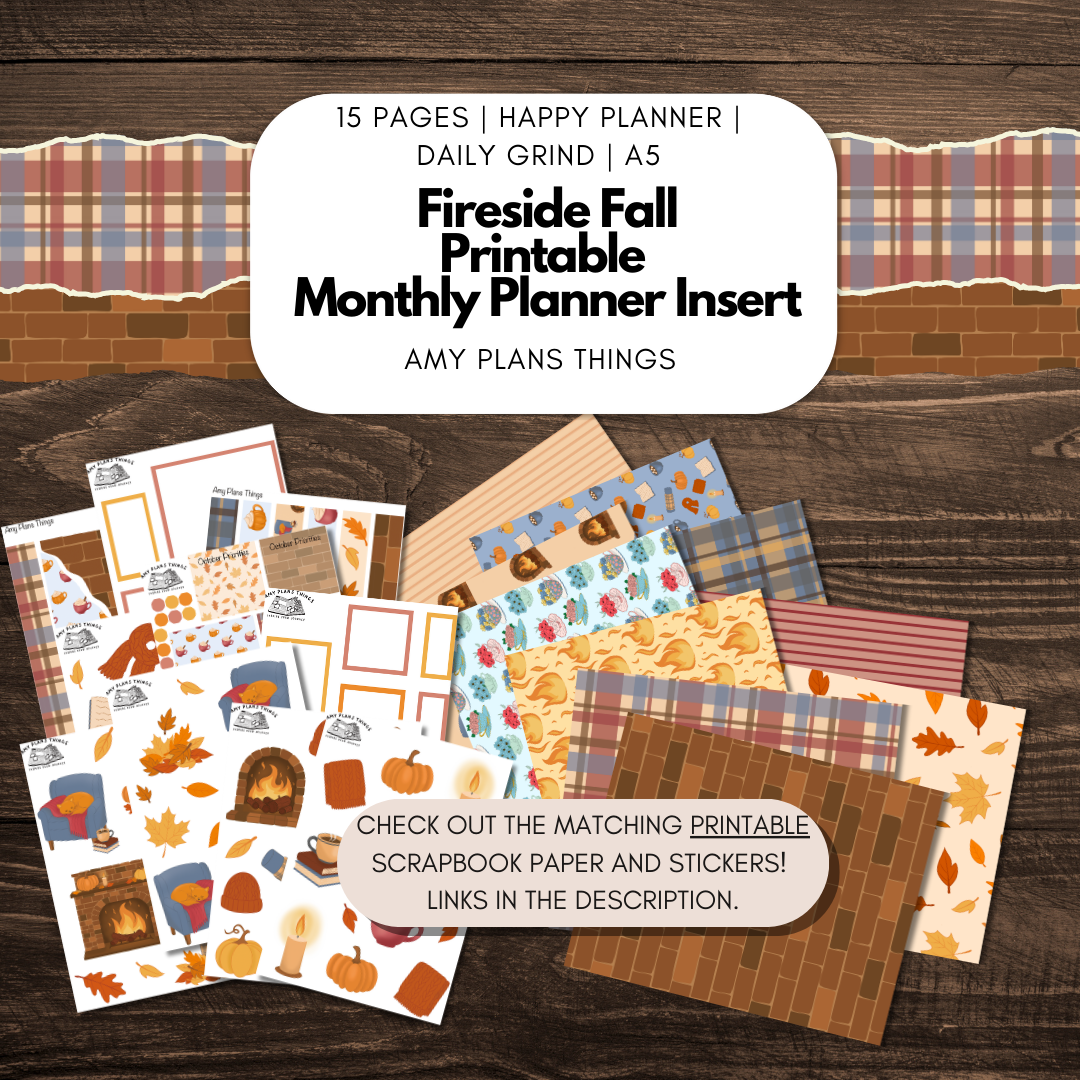 Fireside Fall September Journal Printable