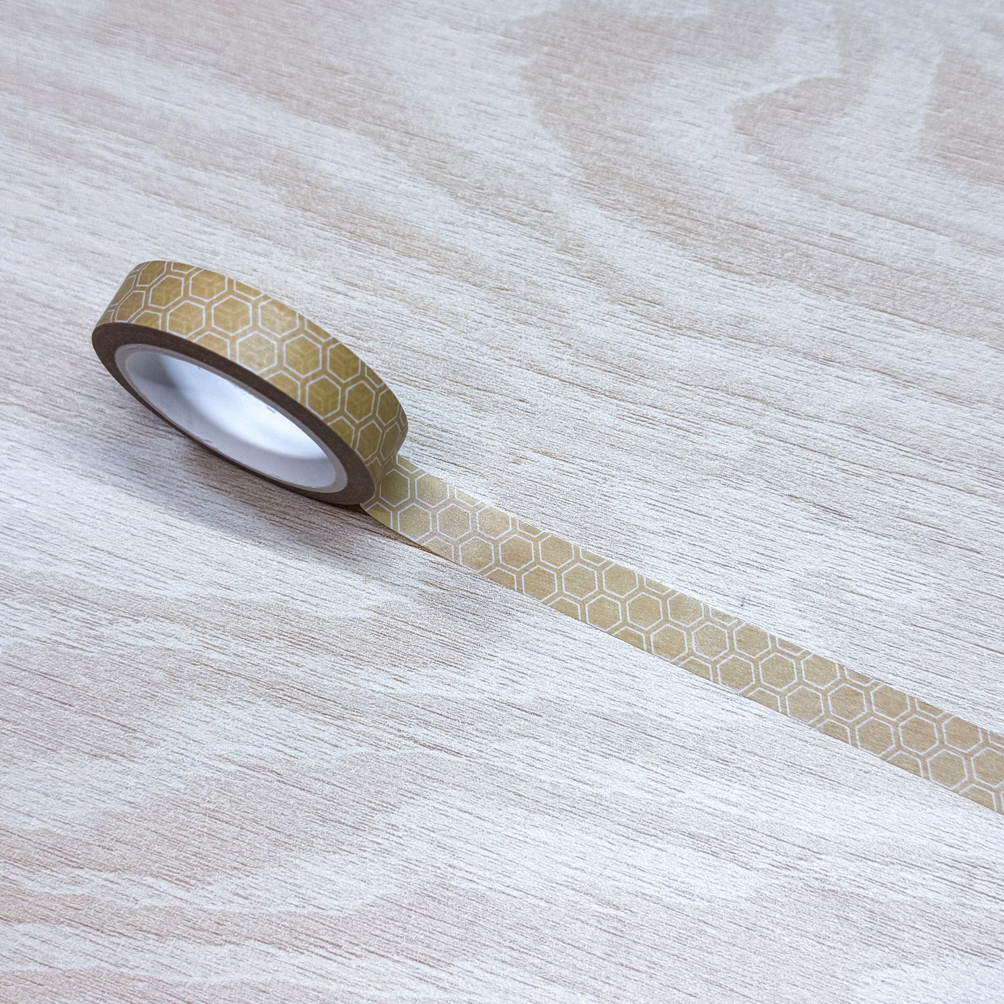 Yellow Hexagon Washi Tape - 10mm