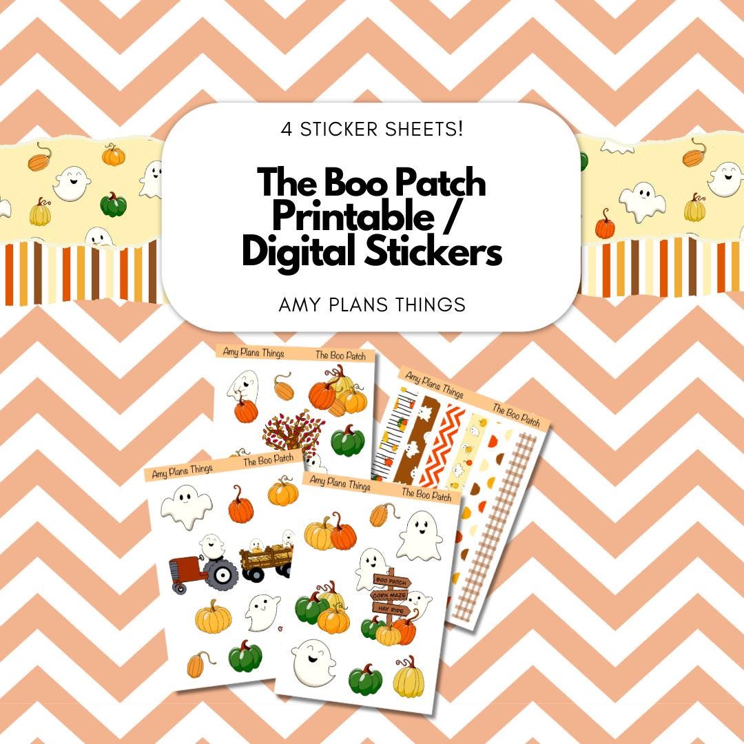 The Boo Patch Printable Stickers