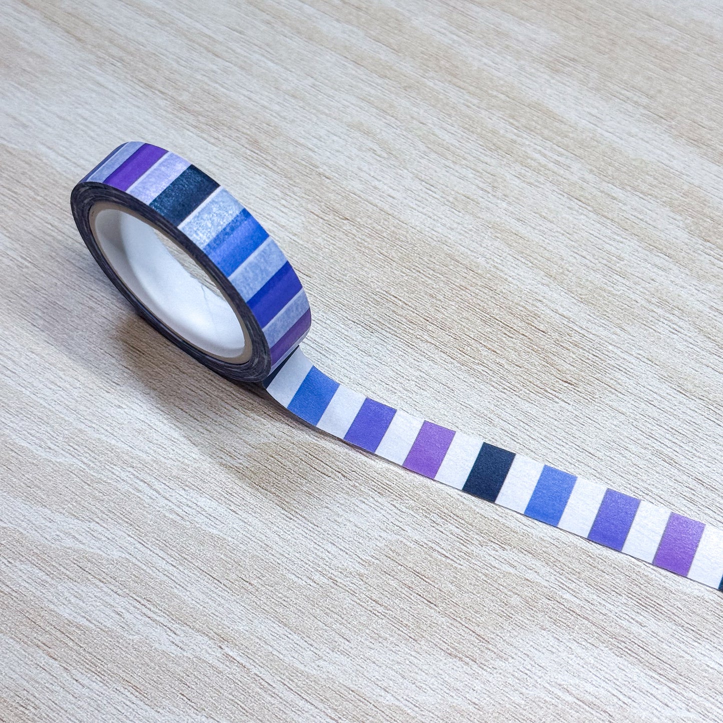 Purple Striped Washi Tape - 10mm