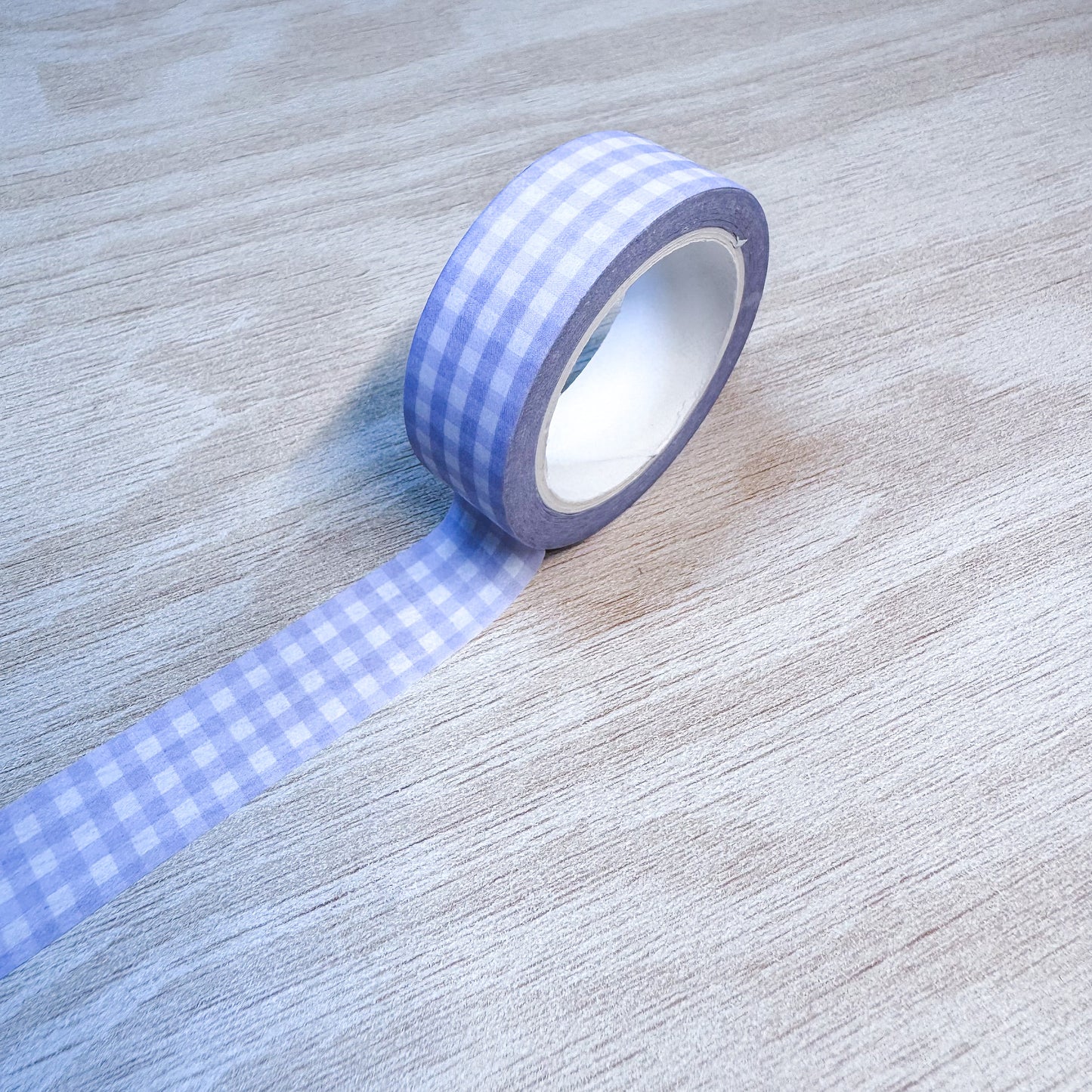 Purple Gingham Washi Tape - 15mm