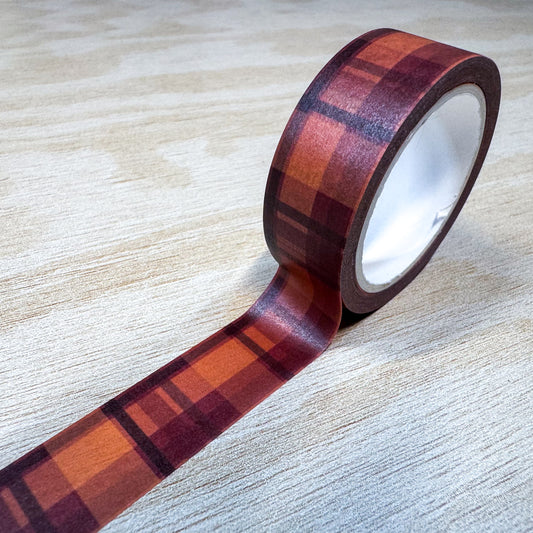 Plaid - 15mm Washi Tape - Matches with Marigold