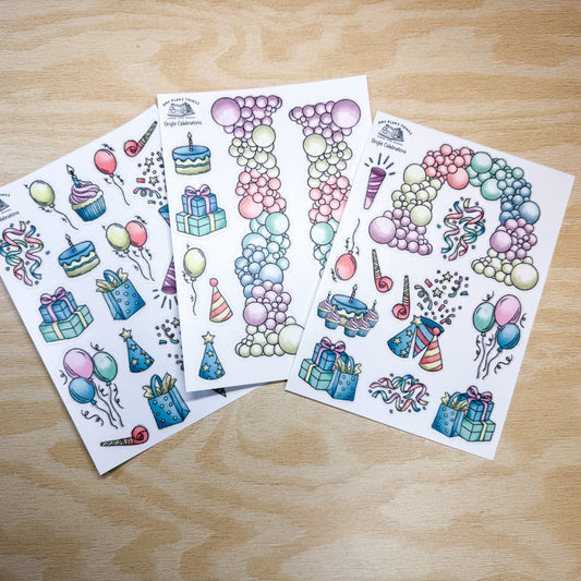 Bright Celebrations - PHYSICAL stickers