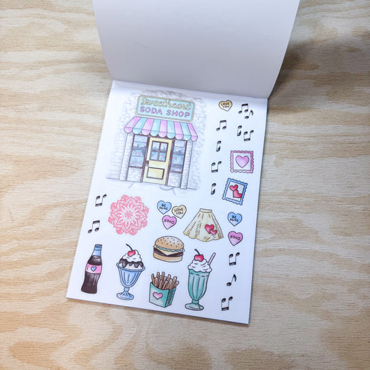 Sweetheart Soda Shop Sticker Book