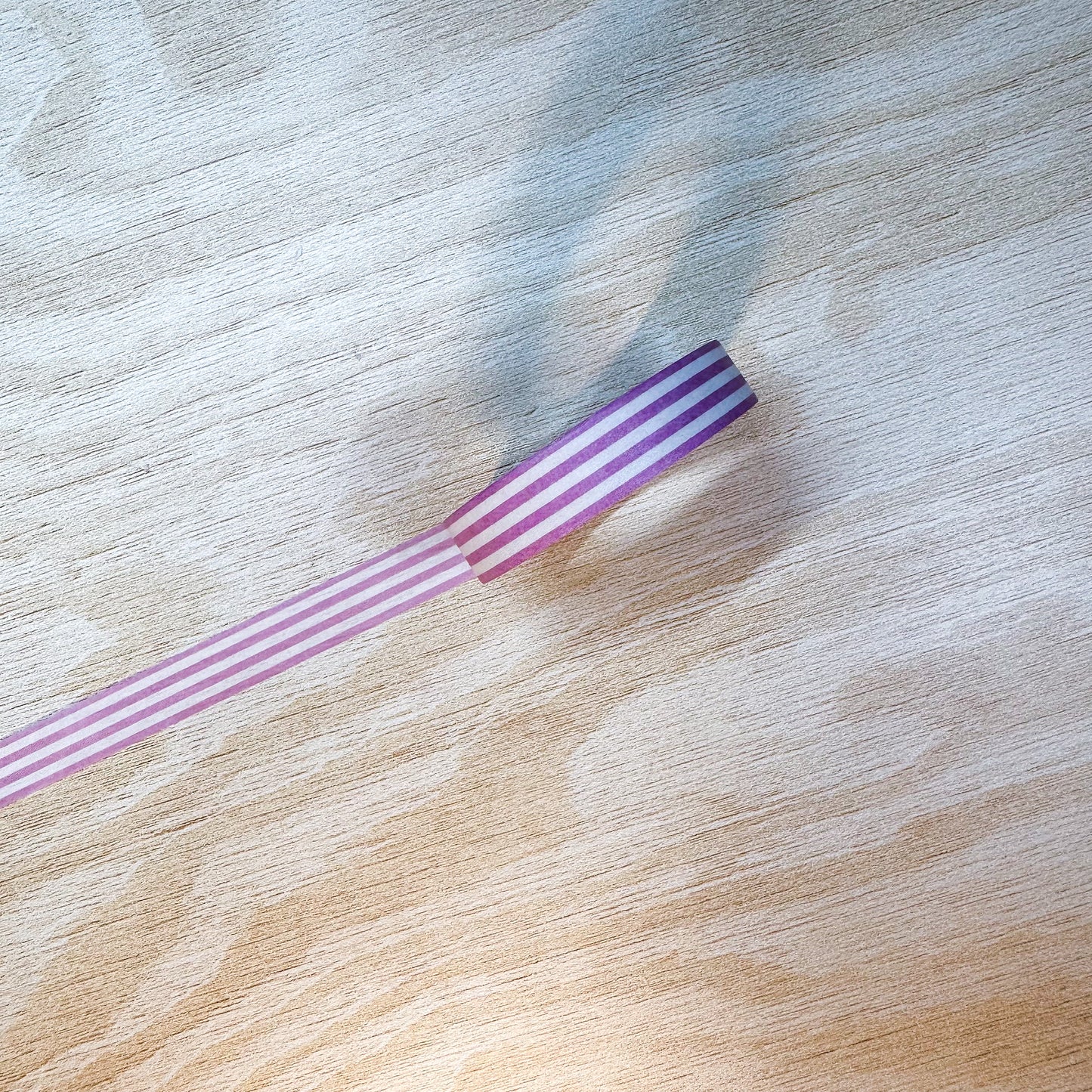 Pink Striped Washi Tape (Horizontal) - 10mm