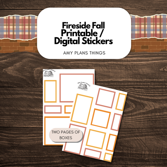 Fireside Fall Printable Journal Kit