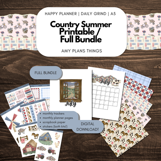 Country Summer Printable FULL Bundle