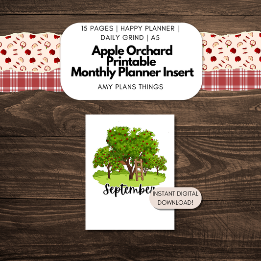 Apple Orchard September Journal Printable