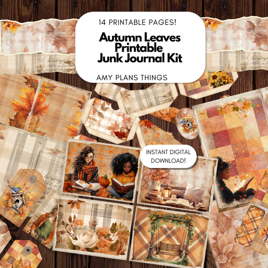 Autumn Leaves Junk Journal Kit