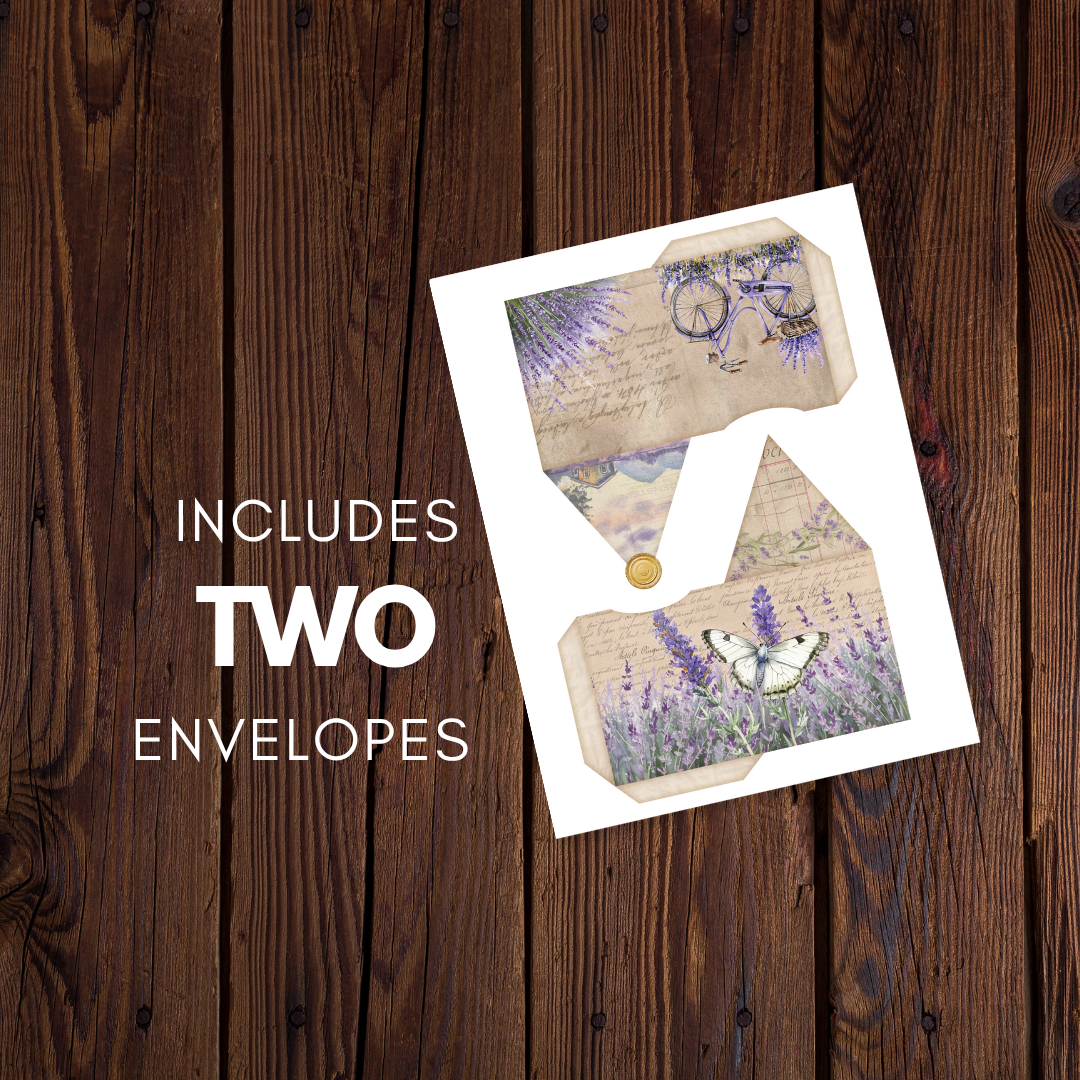 Lavender Fields of Provence Junk Journal Kit - Digital Download/Printable