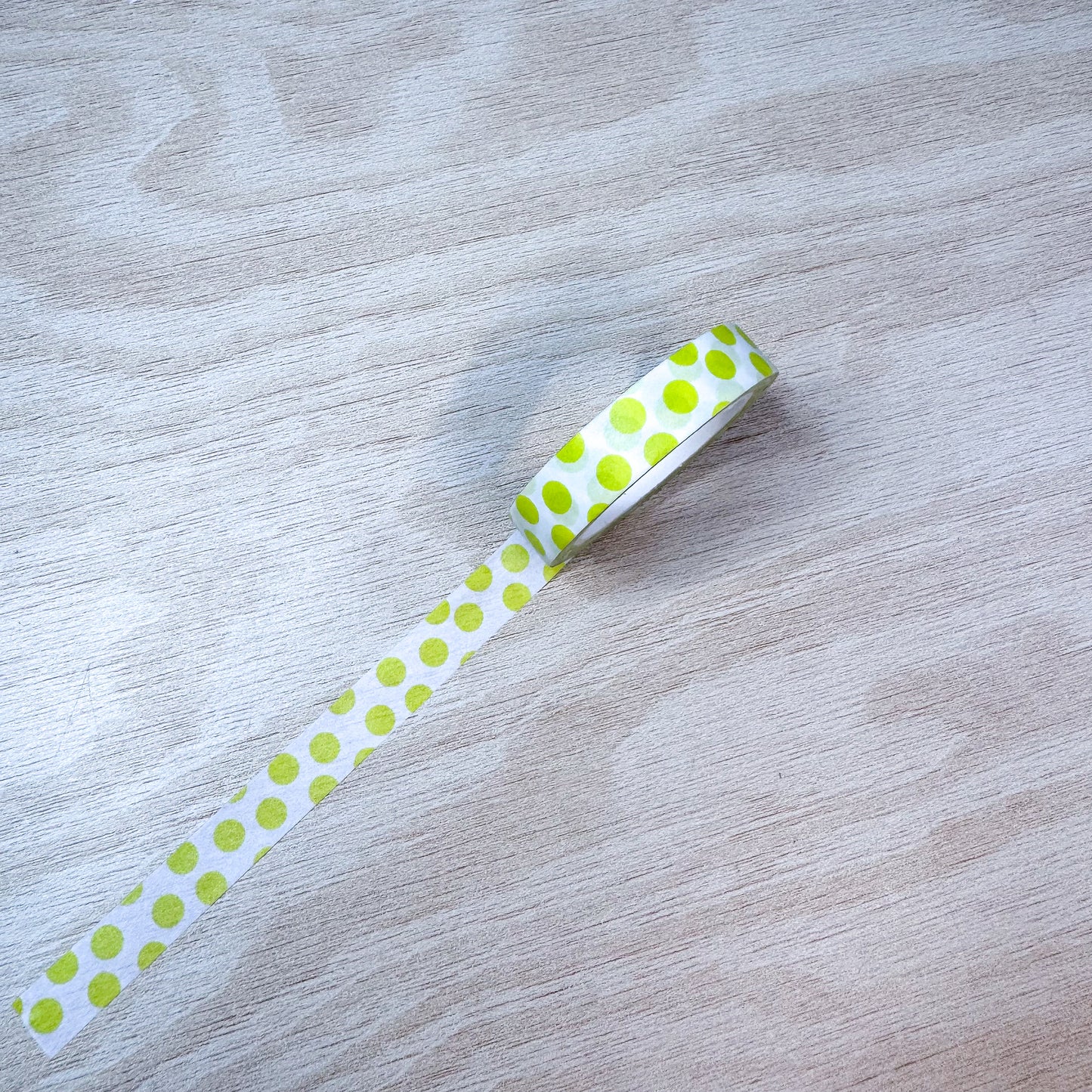 Yellow Polka Dot Washi Tape - 10mm