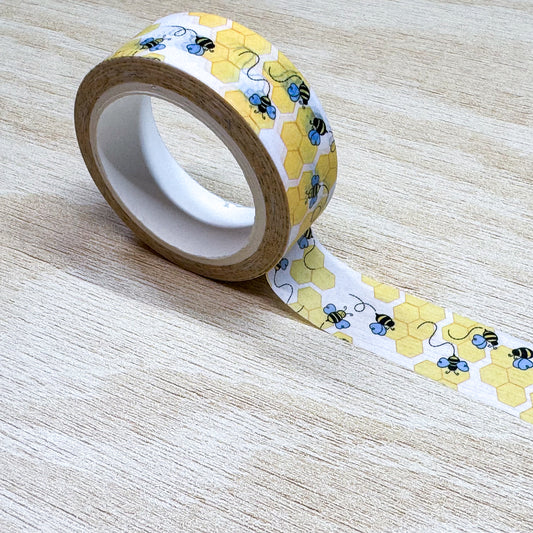 Bees & Hexagons Washi Tape - 15mm