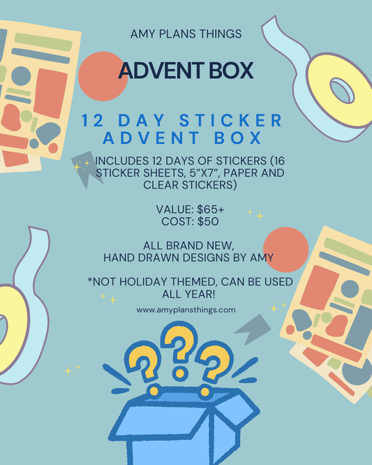 12 Day Sticker Advent Box