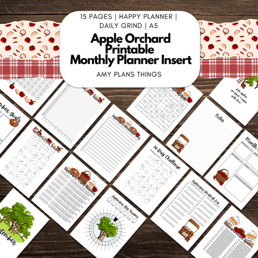 Apple Orchard September Journal Printable