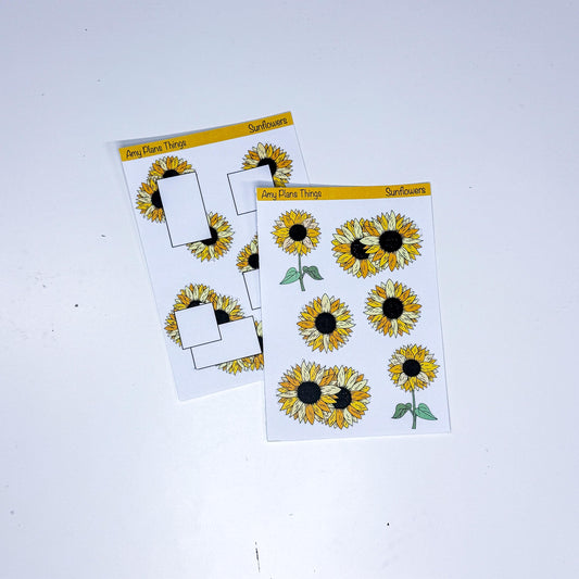 Sunflower Printable Stickers