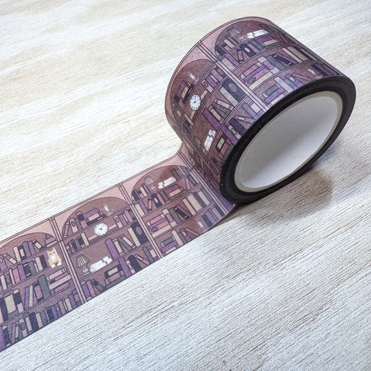 Antique Library Bookshelf Washi Tape - 30mm
