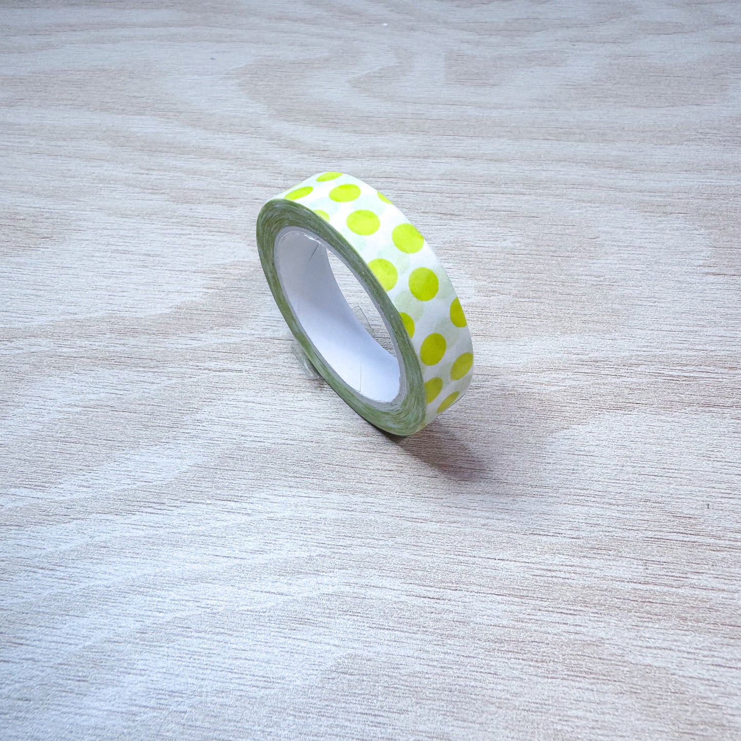 Yellow Polka Dot Washi Tape - 10mm