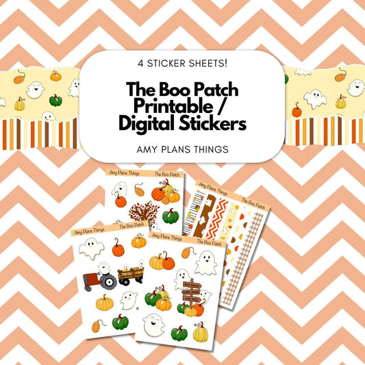 The Boo Patch Printable Stickers