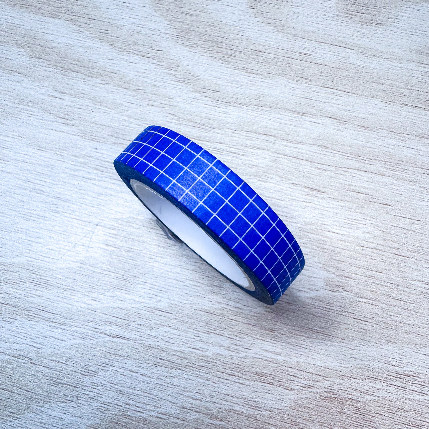 Bright Blue Grid Washi Tape - 10mm