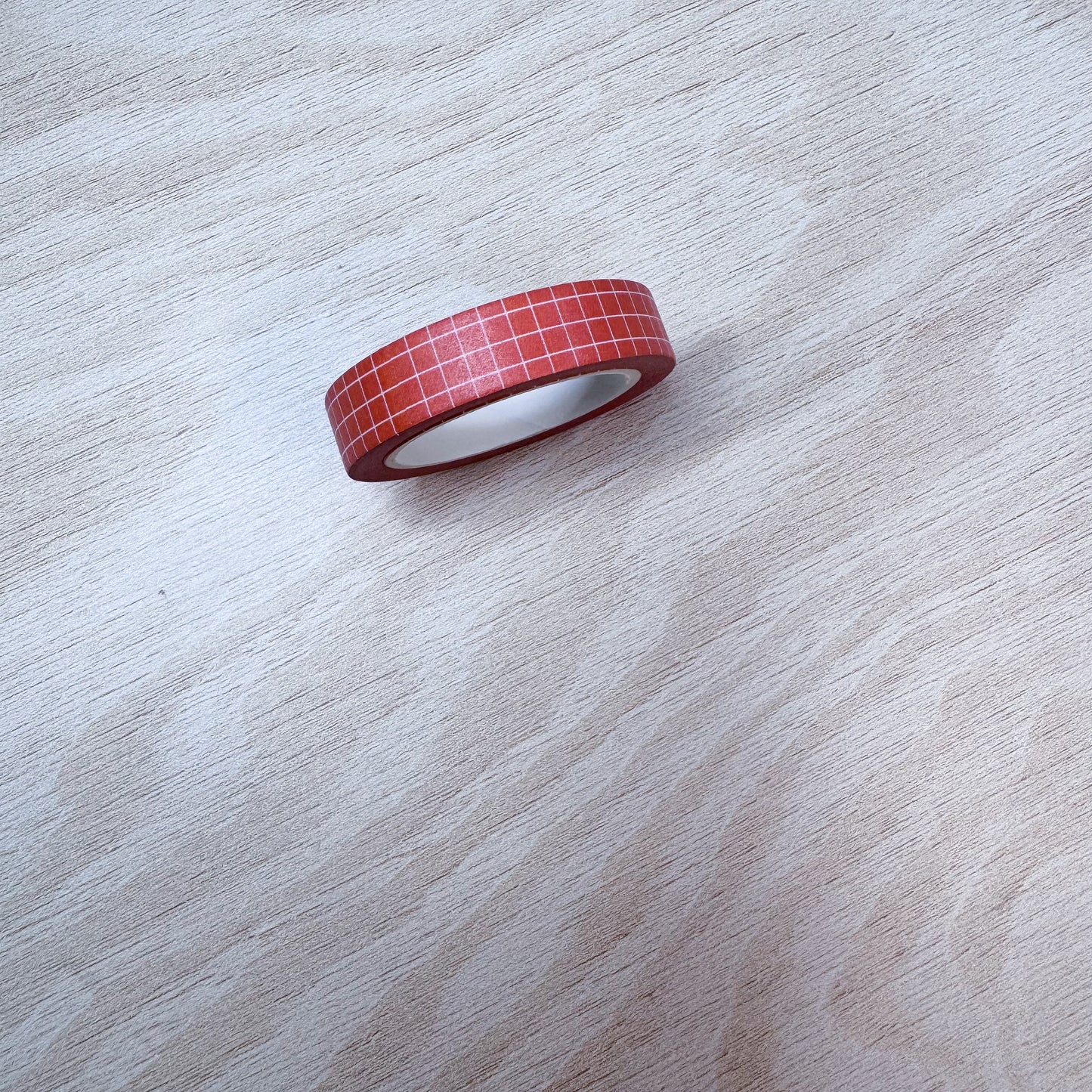 Orange Grid Washi Tape - 10mm