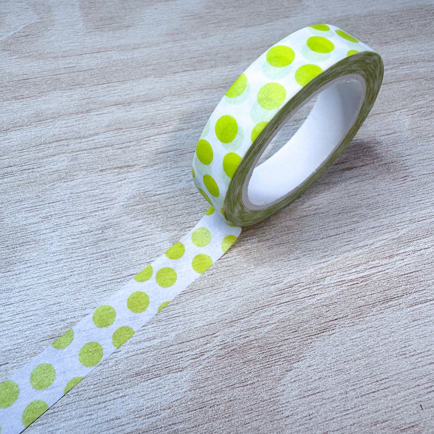 Yellow Polka Dot Washi Tape - 10mm