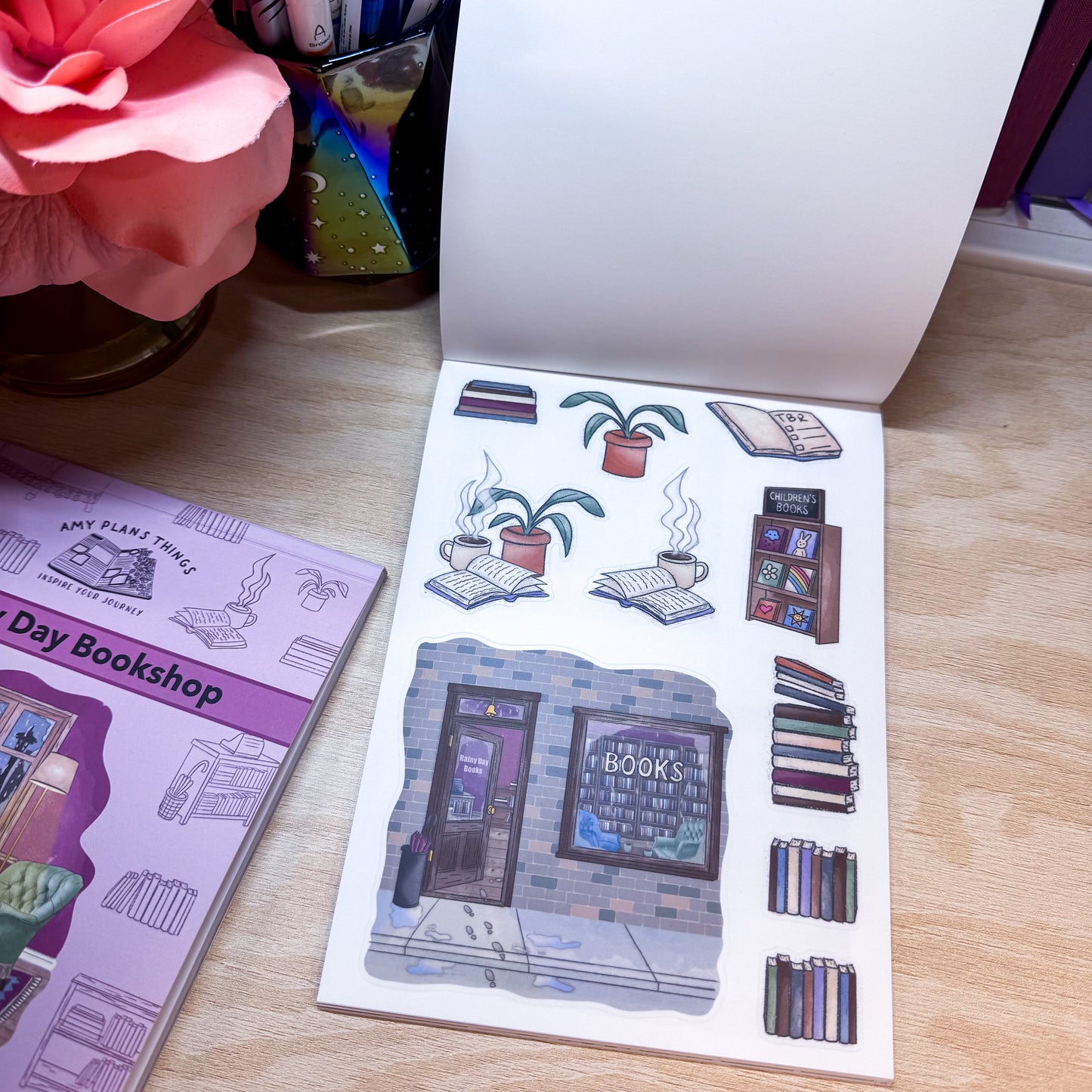 Rainy Day Bookshop Sticker Book