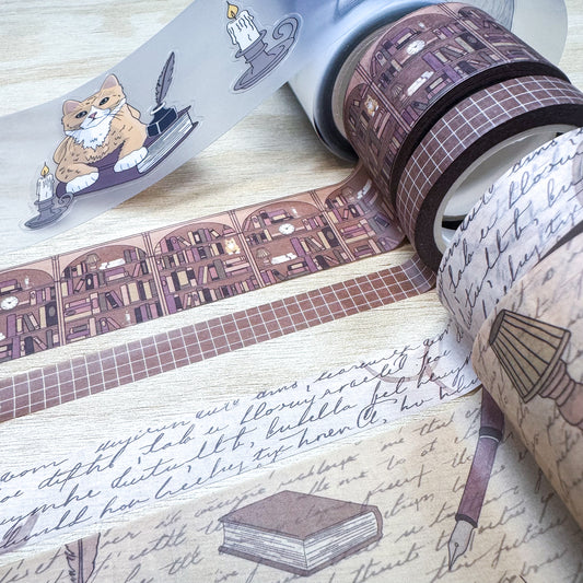 Antique Library Washi + PET Tape Bundle