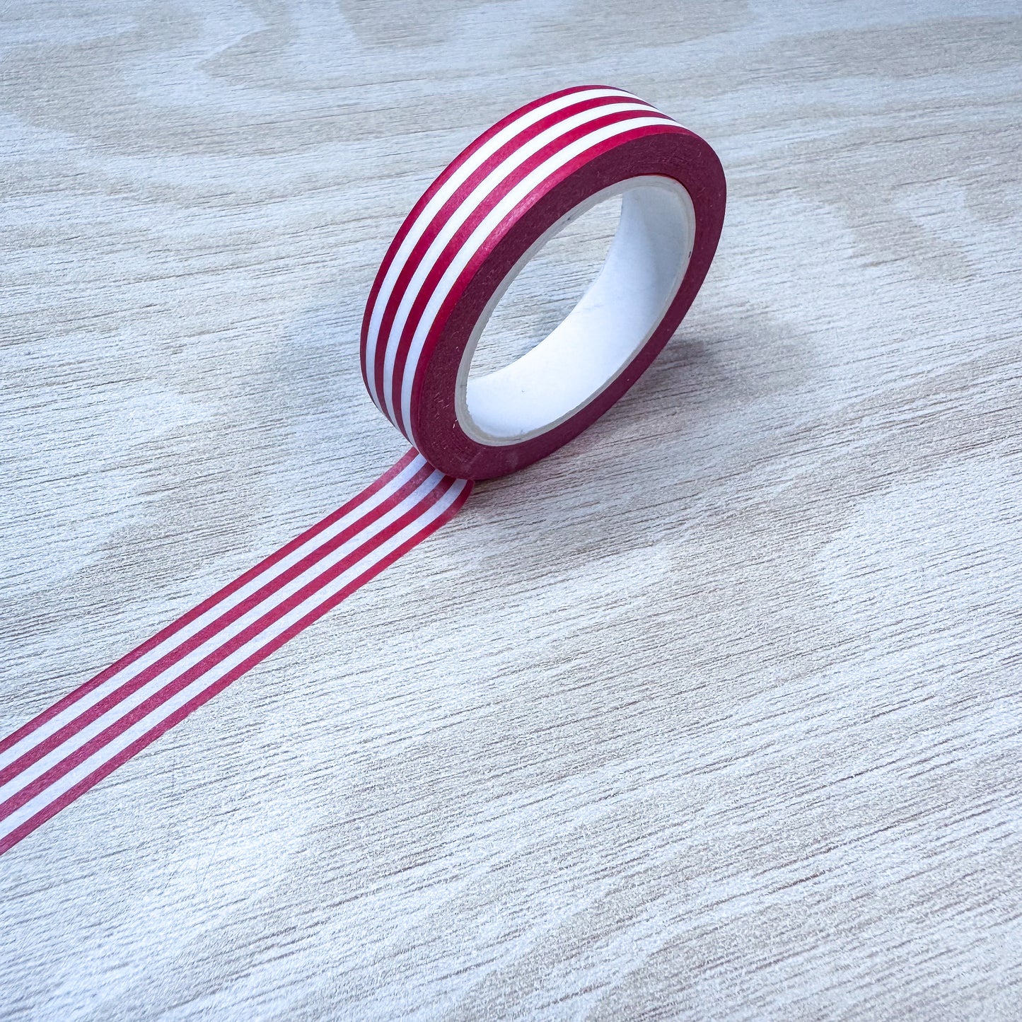 Red Stripe (Horizontal) Washi Tape - 10mm