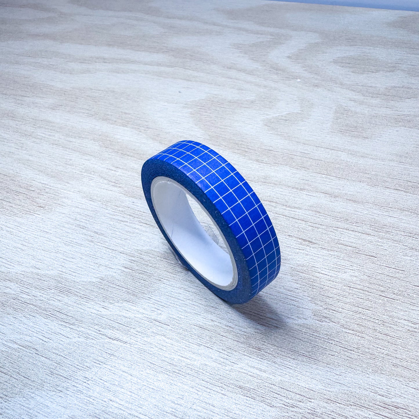 Bright Blue Grid Washi Tape - 10mm