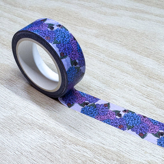 Ladybugs & Hydrangeas Washi Tape - 15mm