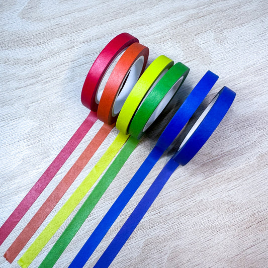 Rainbow Washi Tape Set - 6mm