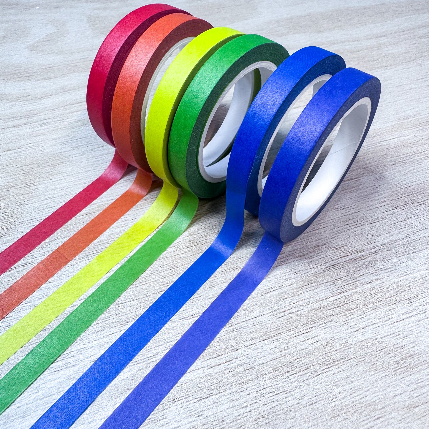 Rainbow Washi Tape Set - 6mm
