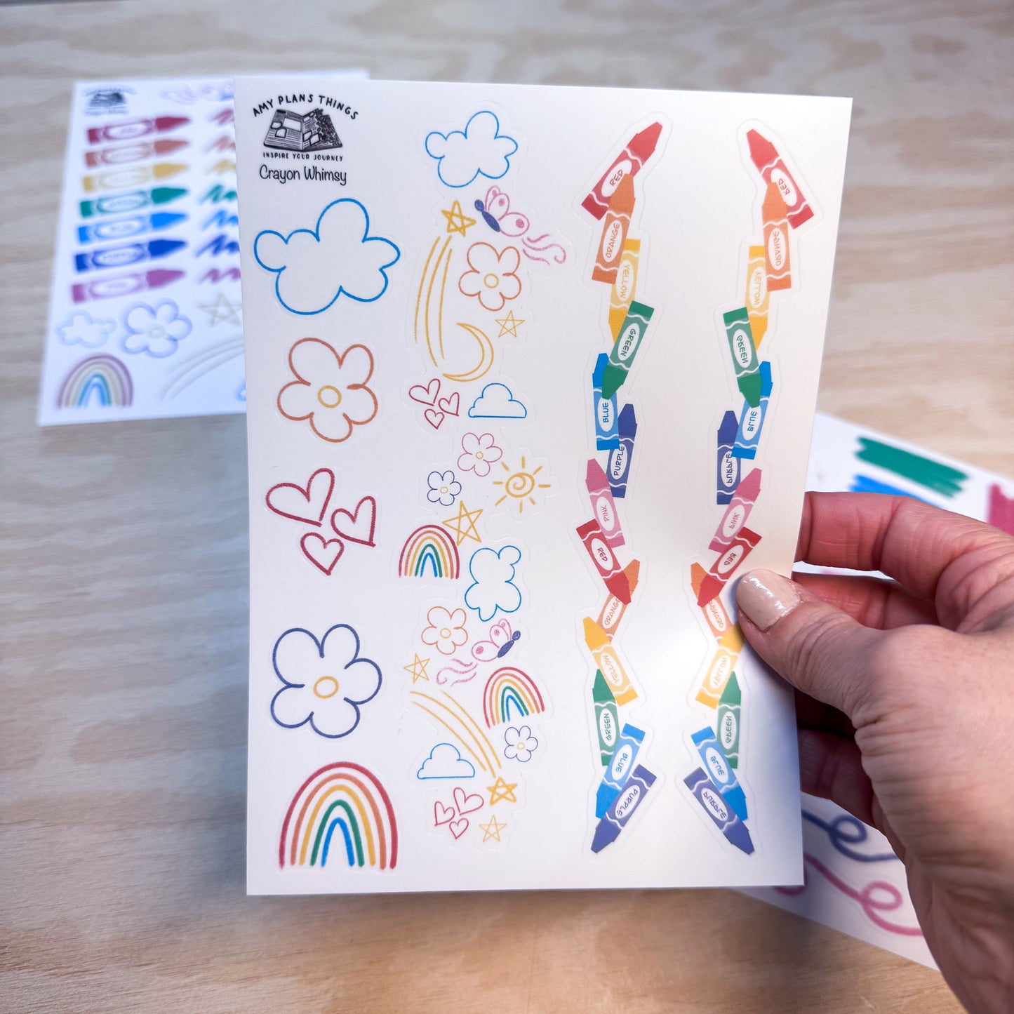 Crayon Whimsy - PHYSICAL stickers