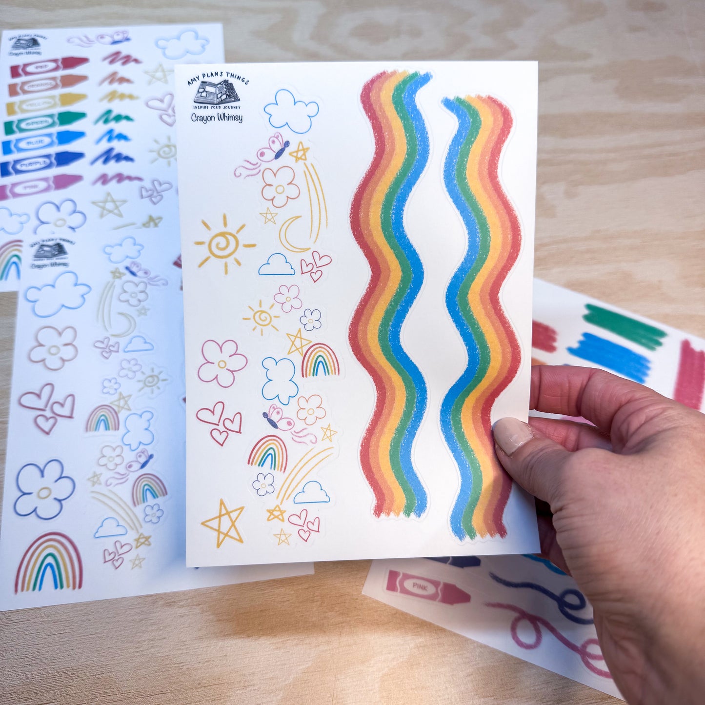 Crayon Whimsy - PHYSICAL stickers