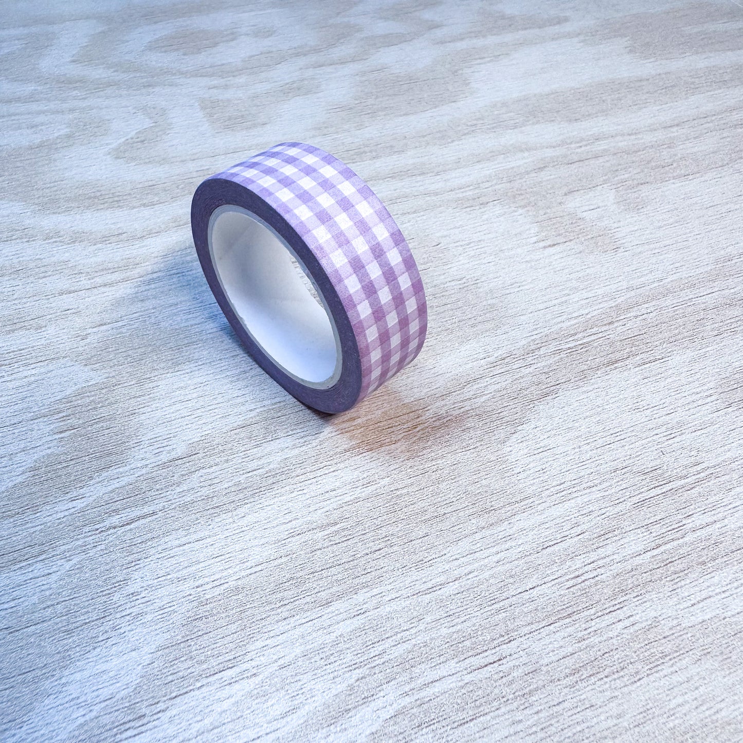Dark Pink Gingham Washi Tape - 15mm
